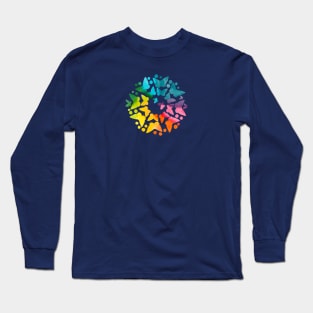 Rainbow Butterflies Long Sleeve T-Shirt